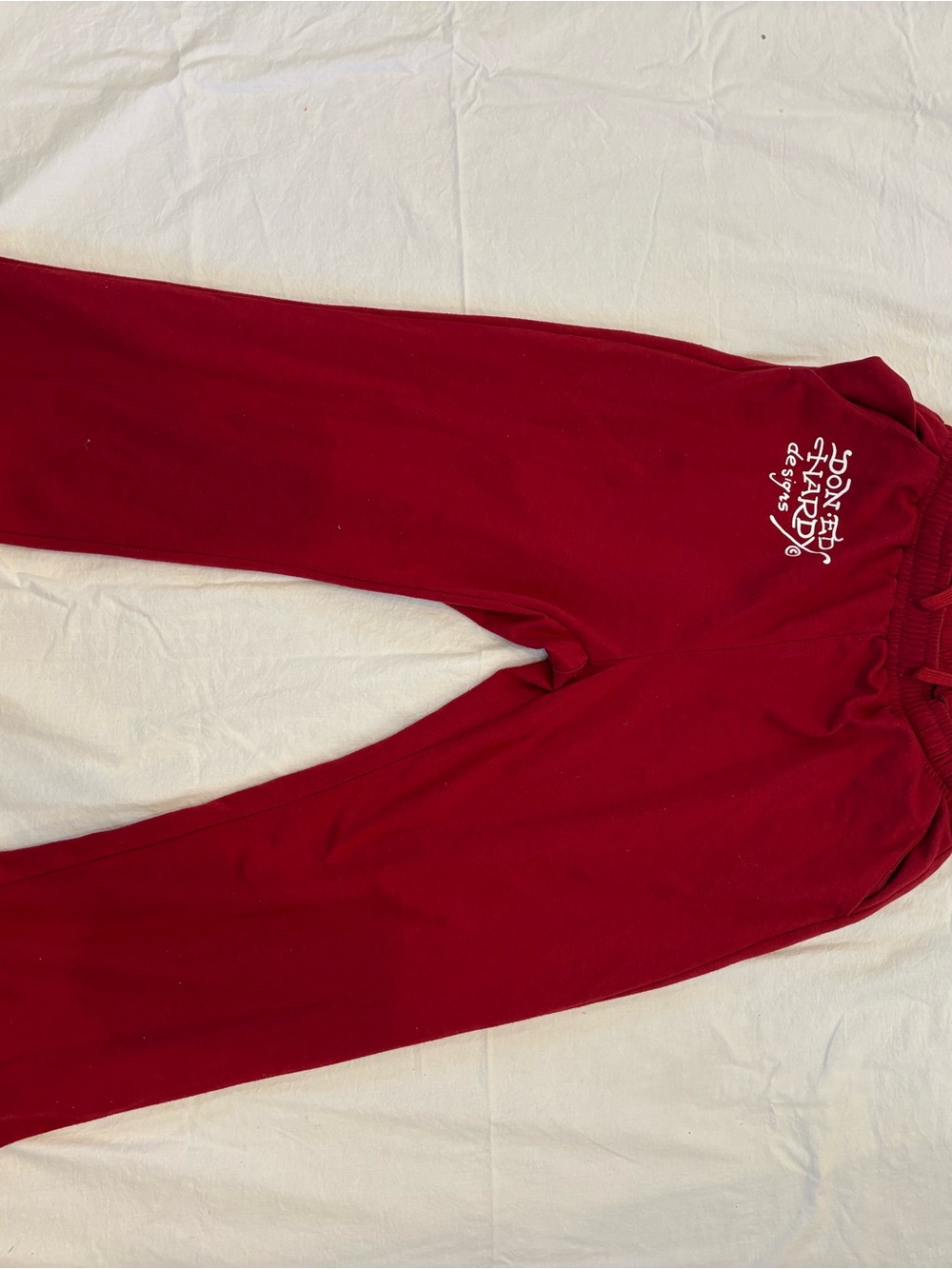 Vintage Ed Hardy Red Tiger Logo Sweatpants - Picture 2 of 3